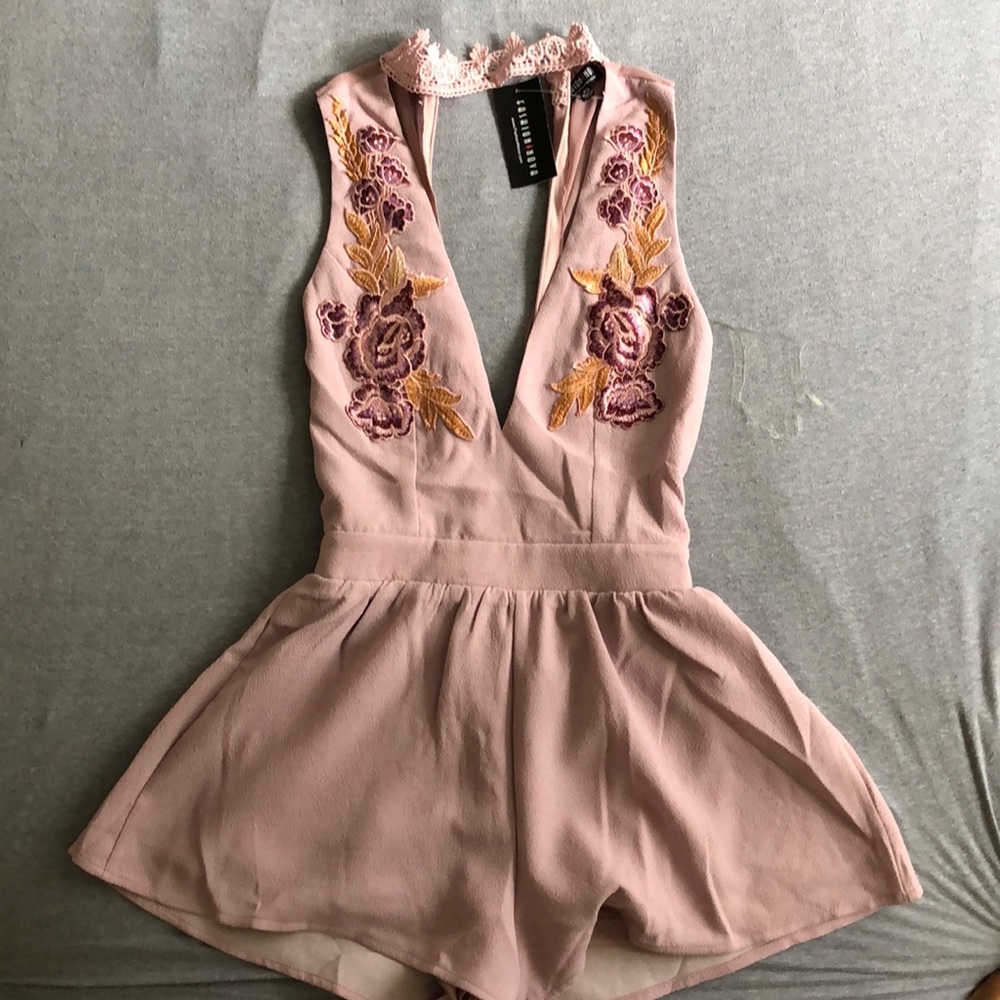 Lavender / pink romper!!! XS